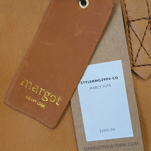 margot Tan Leather Tote Bag - Picture 15 of 16